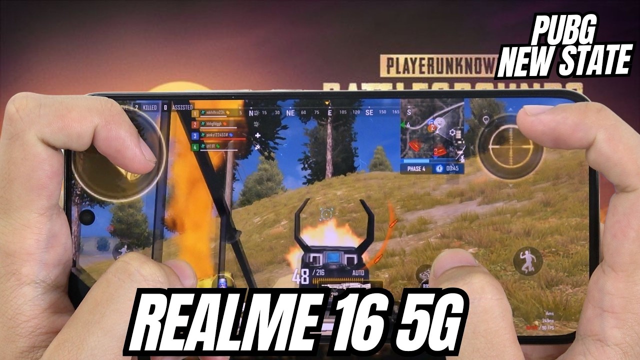 REALME 16 5G Test Game PUBG NEW STATE MAX Setting | Dimensity 6400 Turbo
