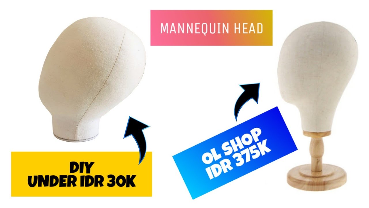 BEST MANNEQUIN HEAD TUTORIAL (KIDS) | DIY MANNEQUIN HEAD | DIY DISPLAY KEPALA