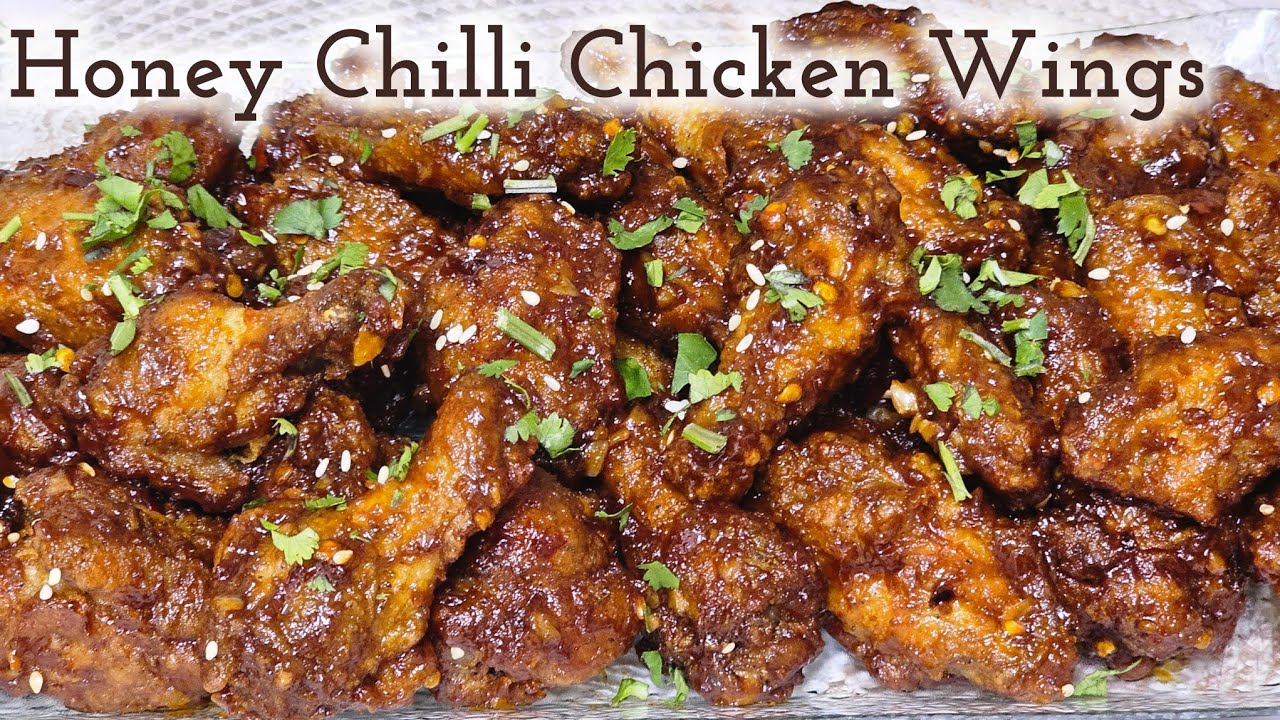 Honey Chilli Chicken Wings Recipe | Crispy, Spicy  & Sweet | Restaurant Style