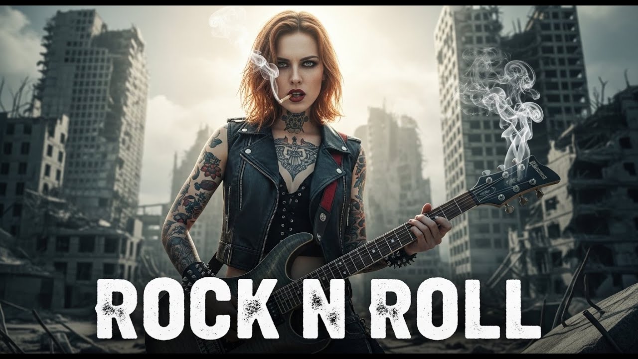 Motorcycle Rock Song 🎸 Rebel Woman, Gritty Rock n Roll Vibes