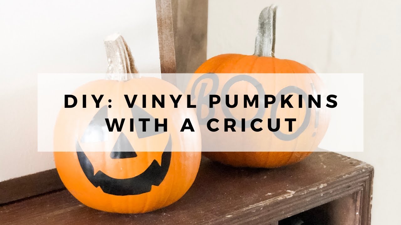 How to Make DIY Vinyl Pumpkins with Cricut //  Cricut Halloween Project