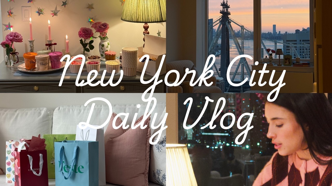NYC VLOG - Fiz um galentine's aqui em casa!!!