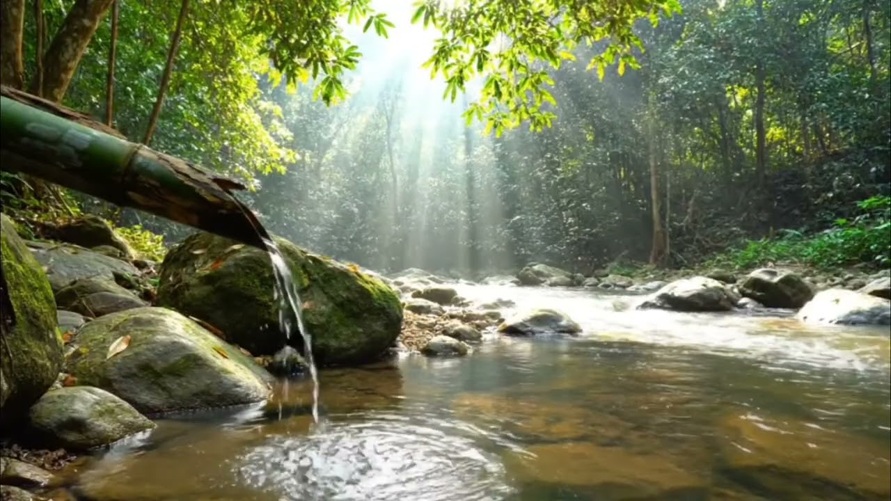Calm your soul with the sound of bamboo water - relaxation, meditation, and sleep therapy