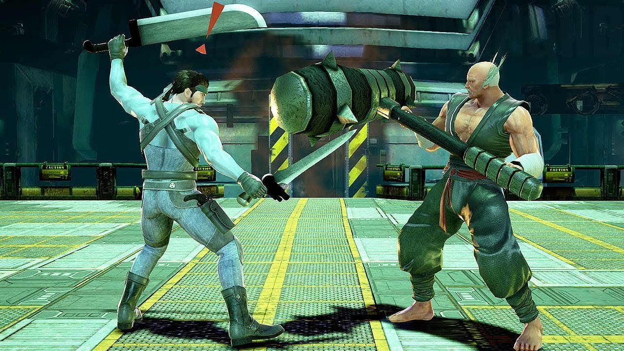 SOUL CALIBUR 6 - SOLID SNAKE vs HEIHACHI Gameplay (Custom Characters) @ 1440p (60ᶠᵖˢ) HD ✔