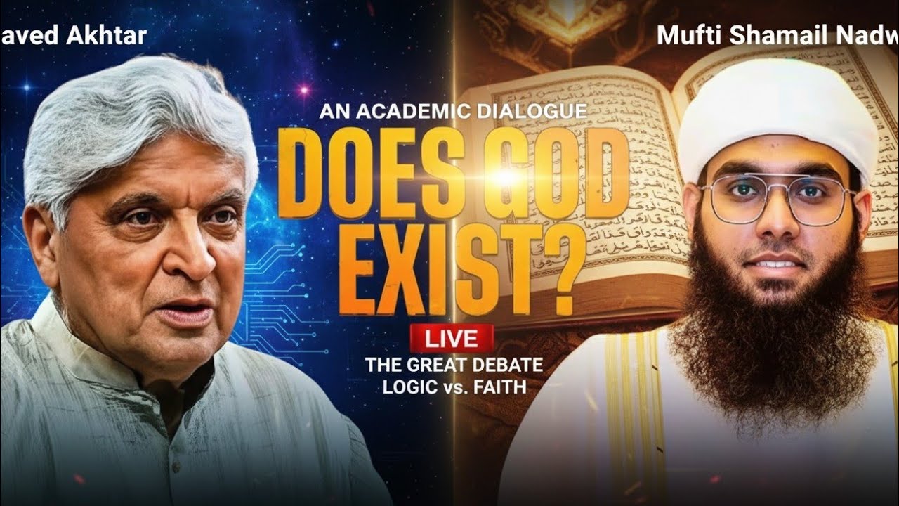 Does God Exist? | Javed Akhtar vs Mufti Shamail Nadwi intense debate complete video.