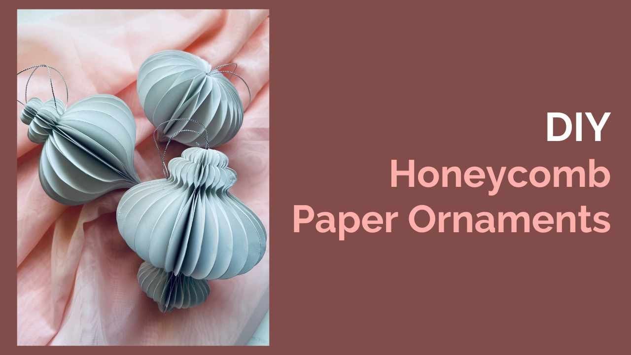 Easy Christmas Craft Idea! Christmas decorations | Honeycomb paper ornaments
