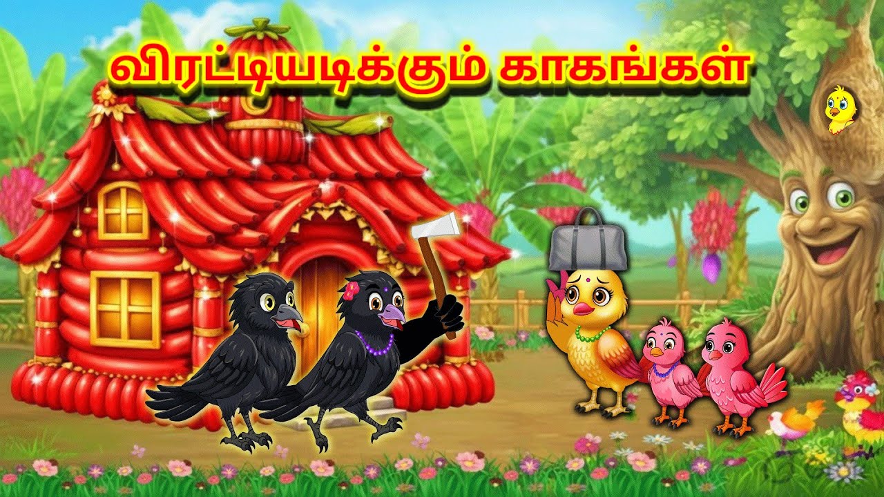 kids study|சோனா கார்ட்டூன்|tamil story|birds story|crow story|Megan tv tamil|kallu|Gori|