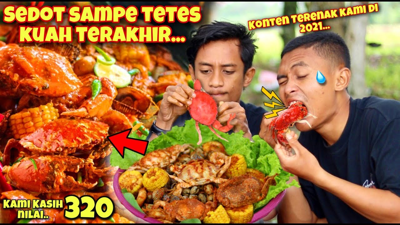 KONTEN TERLEZAT SEAFOOD TUMPAH SAAT HUJAN GERIMIS TENGAH SAWAH DAPAT NILAI 320