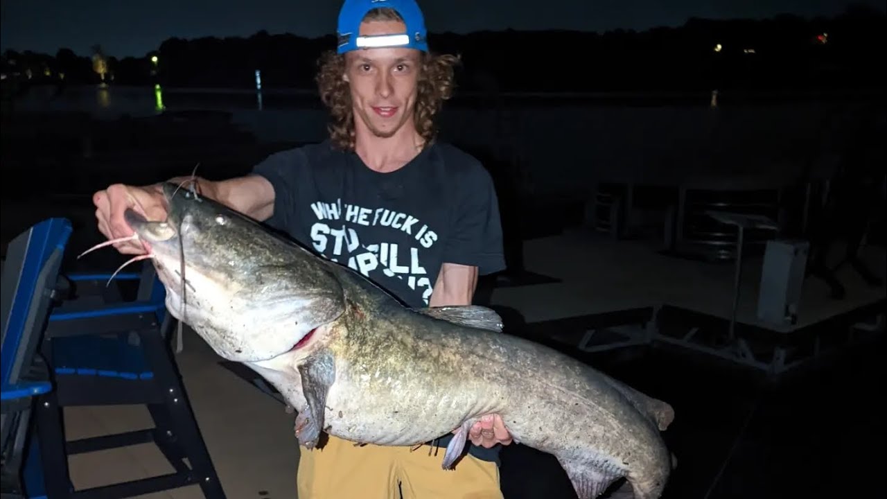 Giant Flatheads and Aggressive Bass (Over 60 Pounds of Fish)
