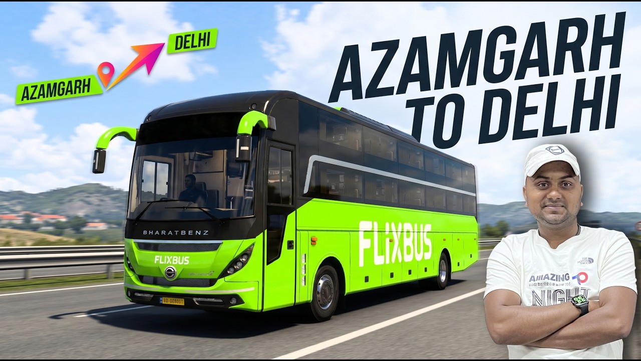 Azamgarh to Delhi Vlog | Epic Road Journey from Azamgarh to Delhi! | Flix Bus