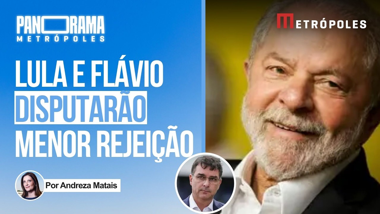 Flávio Bolsonaro e Lula vão disputar quem tem menos rejeição nas eleições