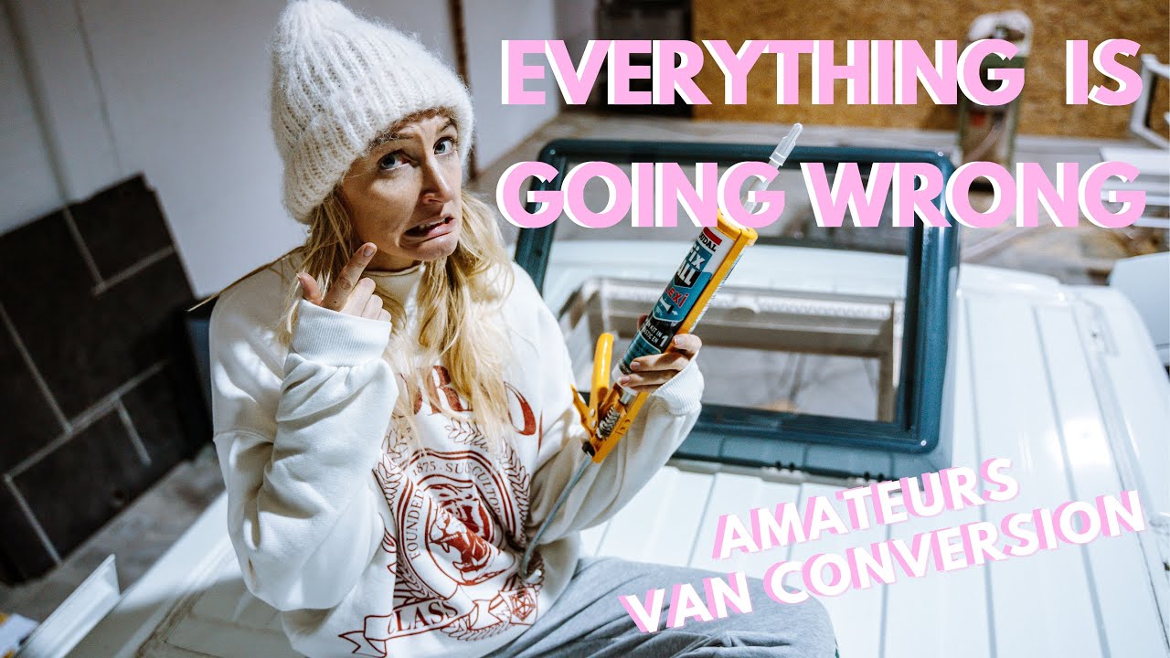 DIY Van Conversion Ep2 - Framing the walls and installing our roof fan