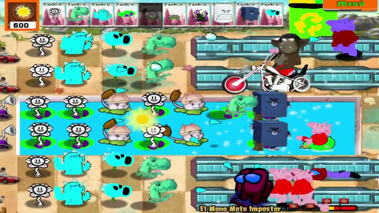 Plants vs Zombies Mod Plants vs Peppa Pig - Gameplay Walkthrough Part 4