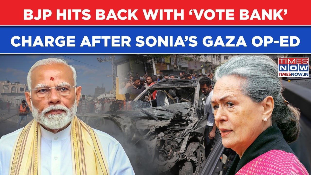 BJP Hits Back With Explosive Vote Bank Charge After Sonia Gandhi Questioned Modi Govt&rsquo;s Gaza Silence