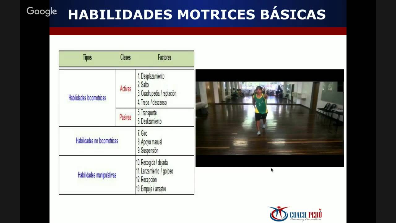 Habilidades Motrices B&aacute;sicas