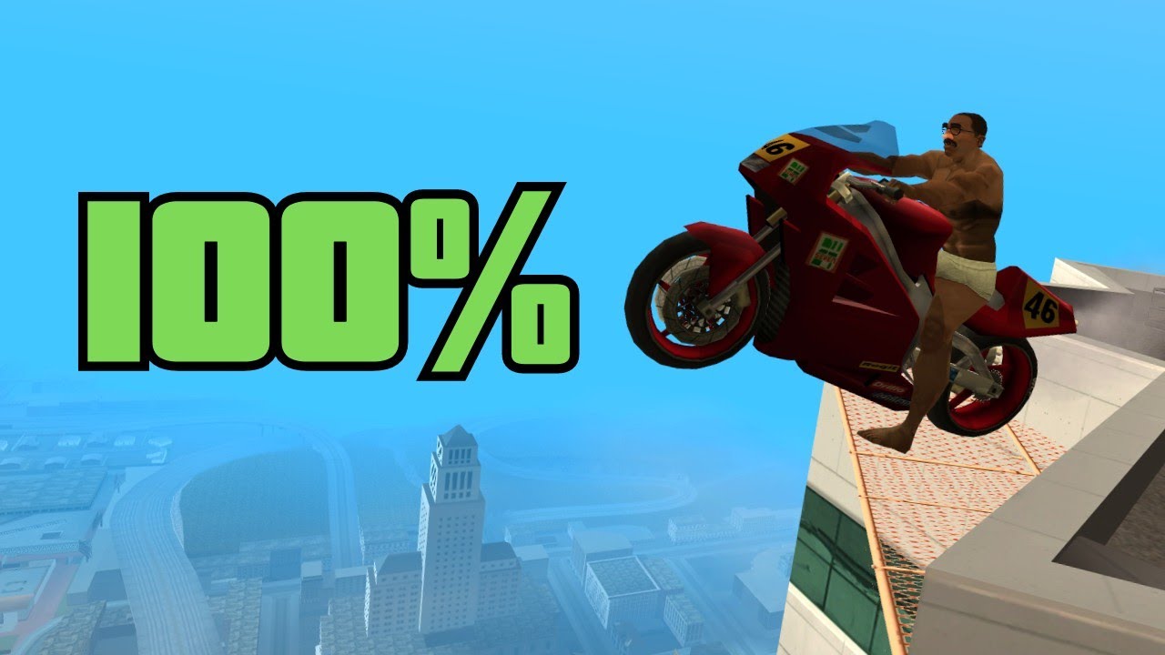 Deixando o CJ com PERÍCIA MÁXIMA NA MOTO no INÍCIO DO JOGO!