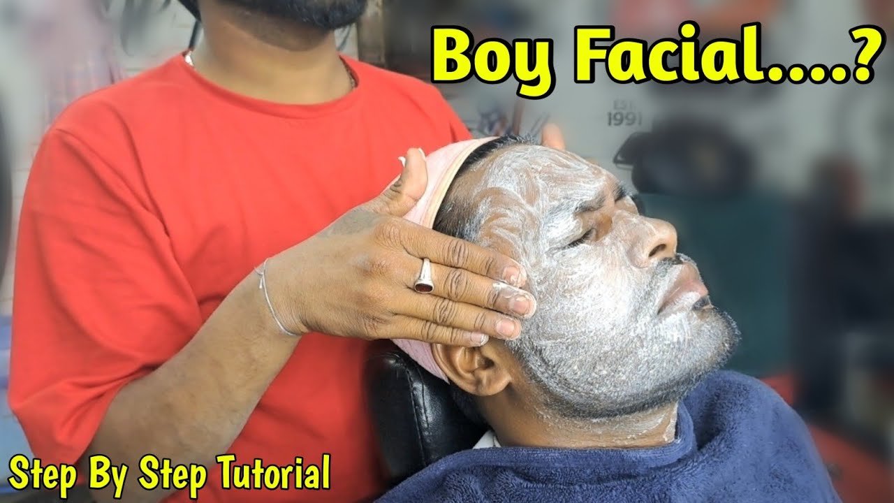 Boy - Facial Kaise karte hai / Facial करने का असान तरीका/ Step By Step Tutorial Video/ Sahil Barber