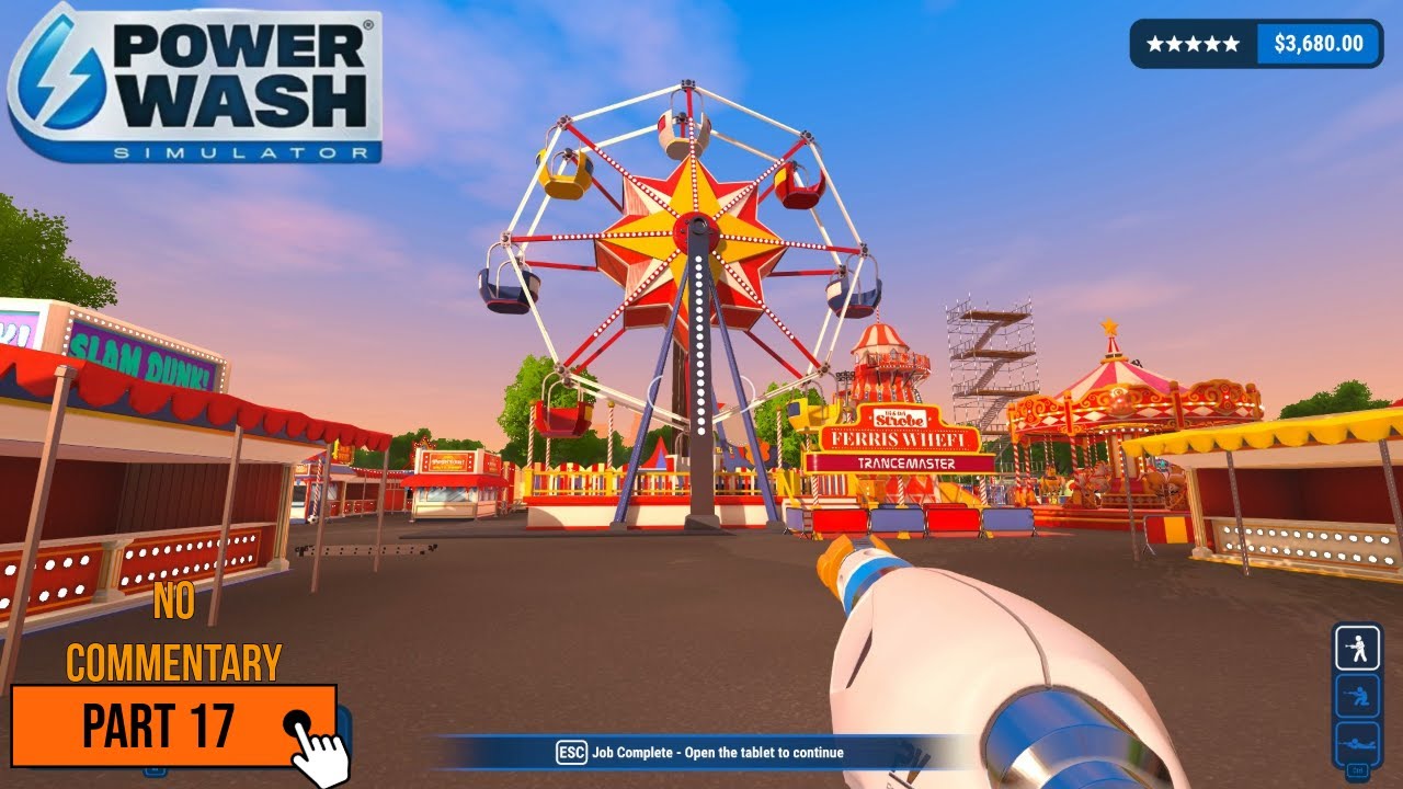 We are cleaning a ferris wheel | PowerWash Simulator PART #17 | No Commentary