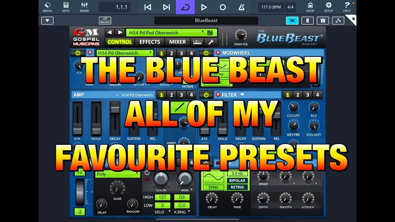 The BlueBeast - Yamaha EX-5 Sample Library - Playing ALL of my Favourite Presets - iPad Demo