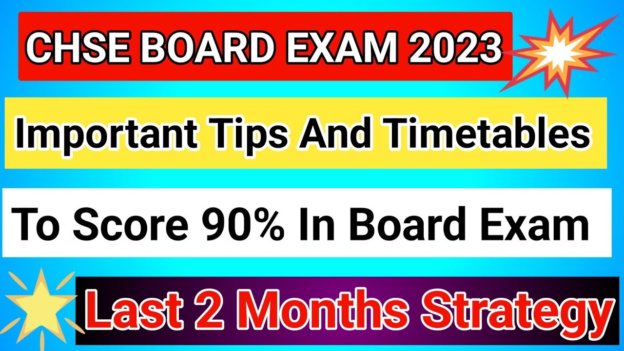 How To Score 90% In CHSE Board Exam 2023 | how to score 90 percent in board exam class 12 |