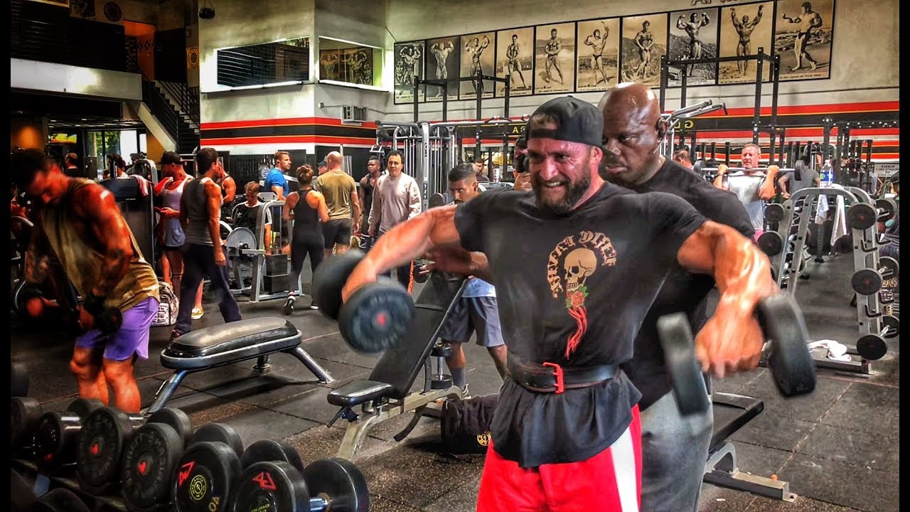 79ème jour de prep’ pour Mr Olympia 2018: Épaules avec Shawn Rhoden, Rodrigue et Psychofitness