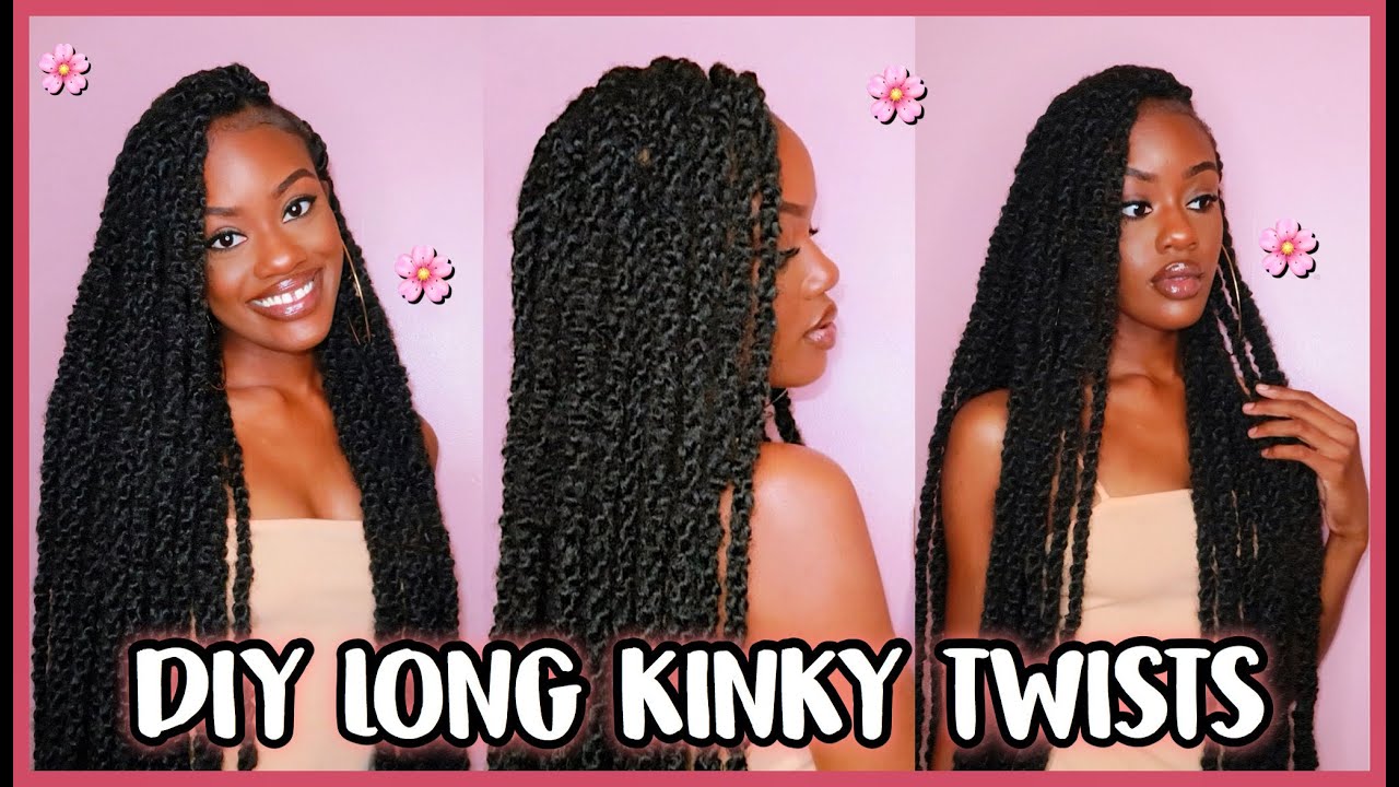 😍 DIY WAIST-LENGTH KINKY TWISTS | OUTRE SPRINGY AFRO TWIST | ADAISHA MIRIAM