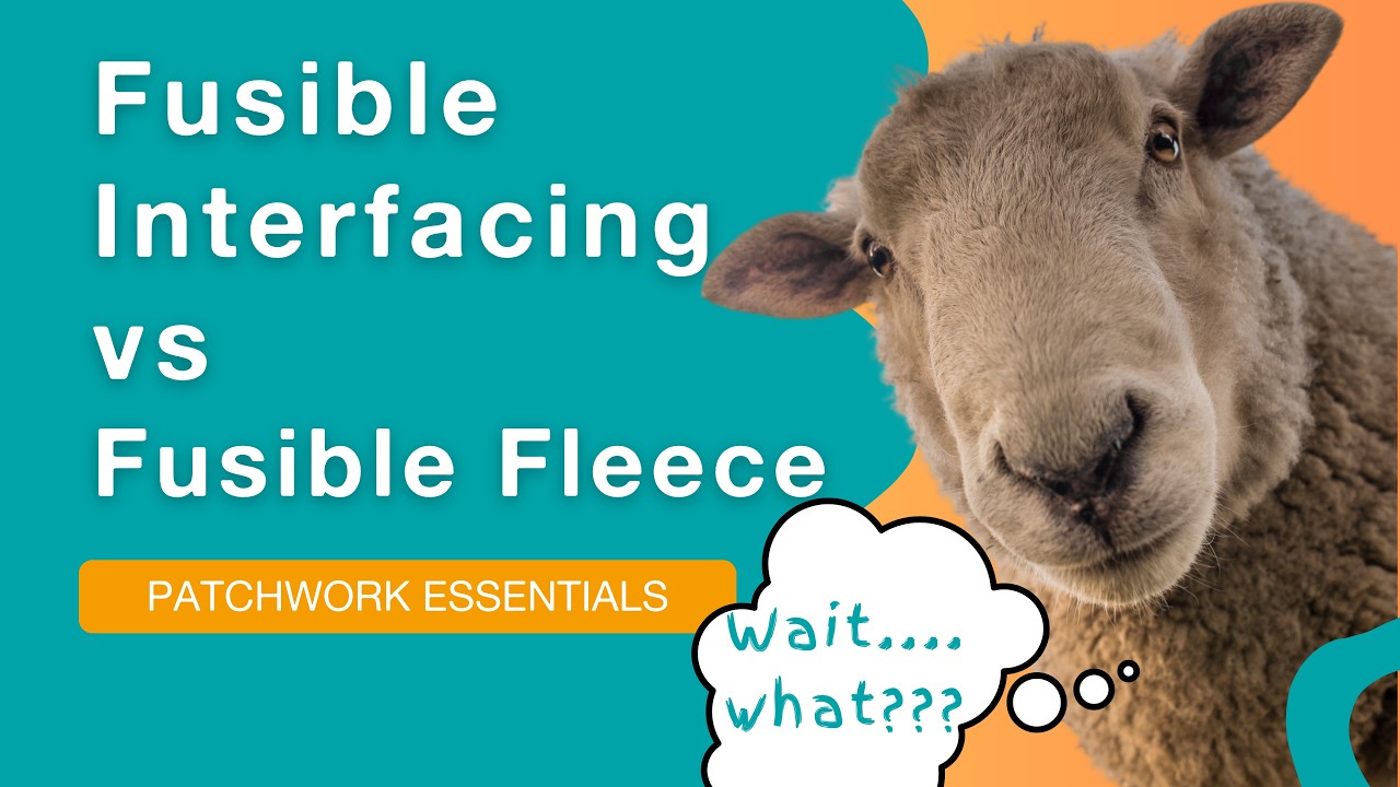 😳 Fusible Interfacing Vs Fusible Fleece - What's The Difference?