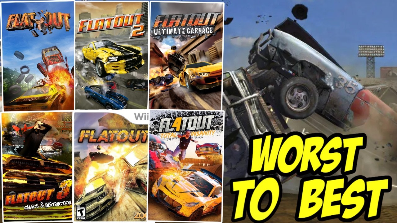 Ranking EVERY Flatout Game WORST TO BEST (Top 6 Games)