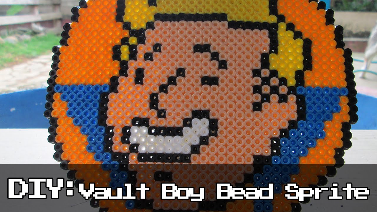 Vault Boy Face | TimeLapse | Perler, Hama & Arktal Beads