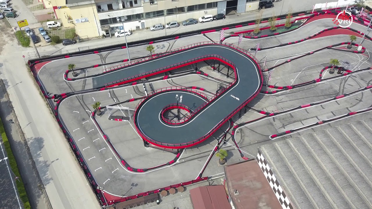 New spiral ramp in Vicenza Indoor Kart, Italy