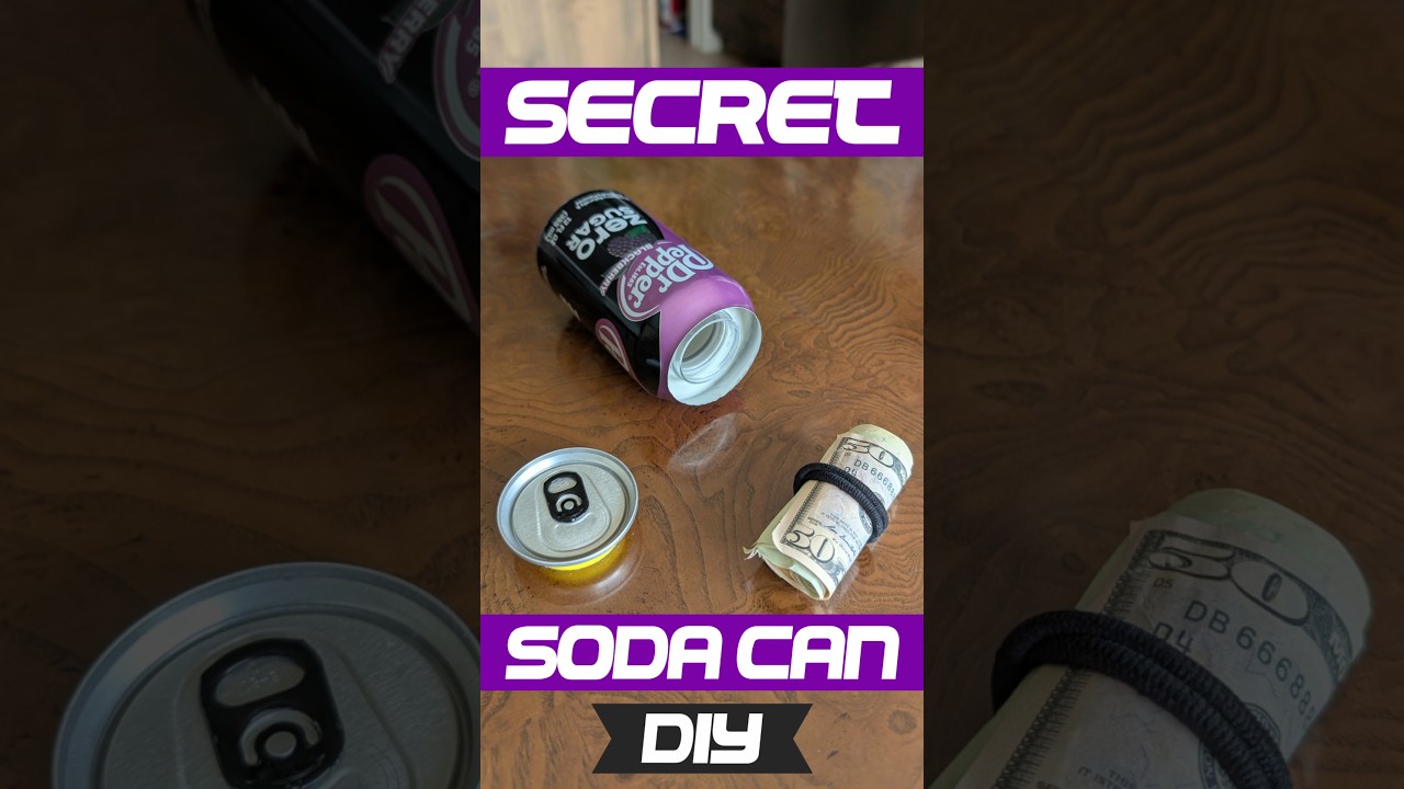 Secret Soda Can -Easy DIY😁 #hidingplace #diy #soda #cool #hidingspot