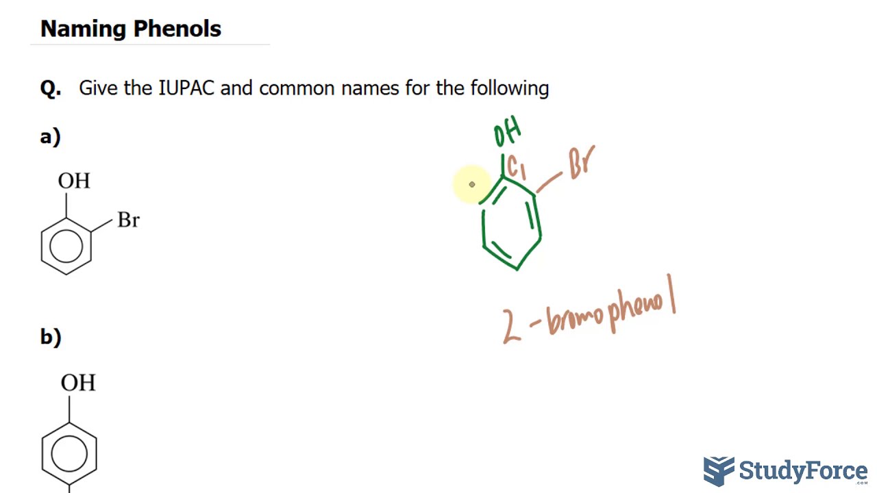 Naming Phenols