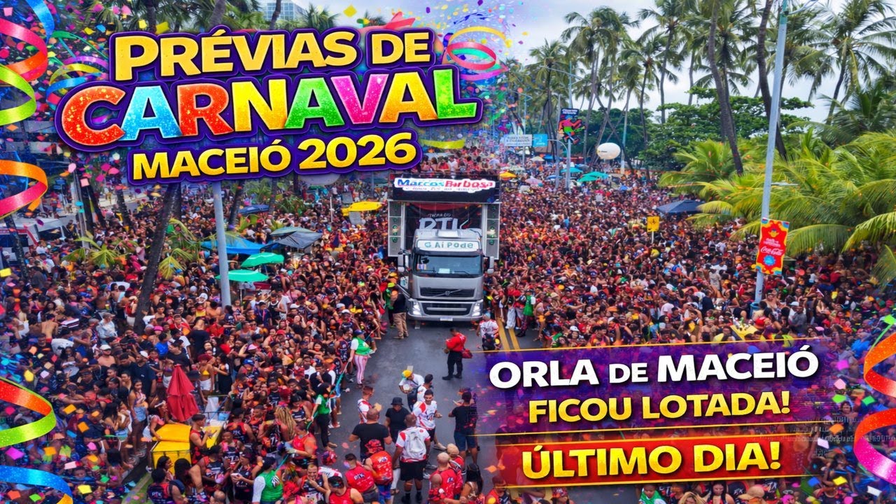 ÚLTIMO DIA DE PRÉVIAS DE CARNAVAL DE MACEIÓ 2026 | BLOCO TROPA DO PTK | ROCK MARACATU | VULCÃO