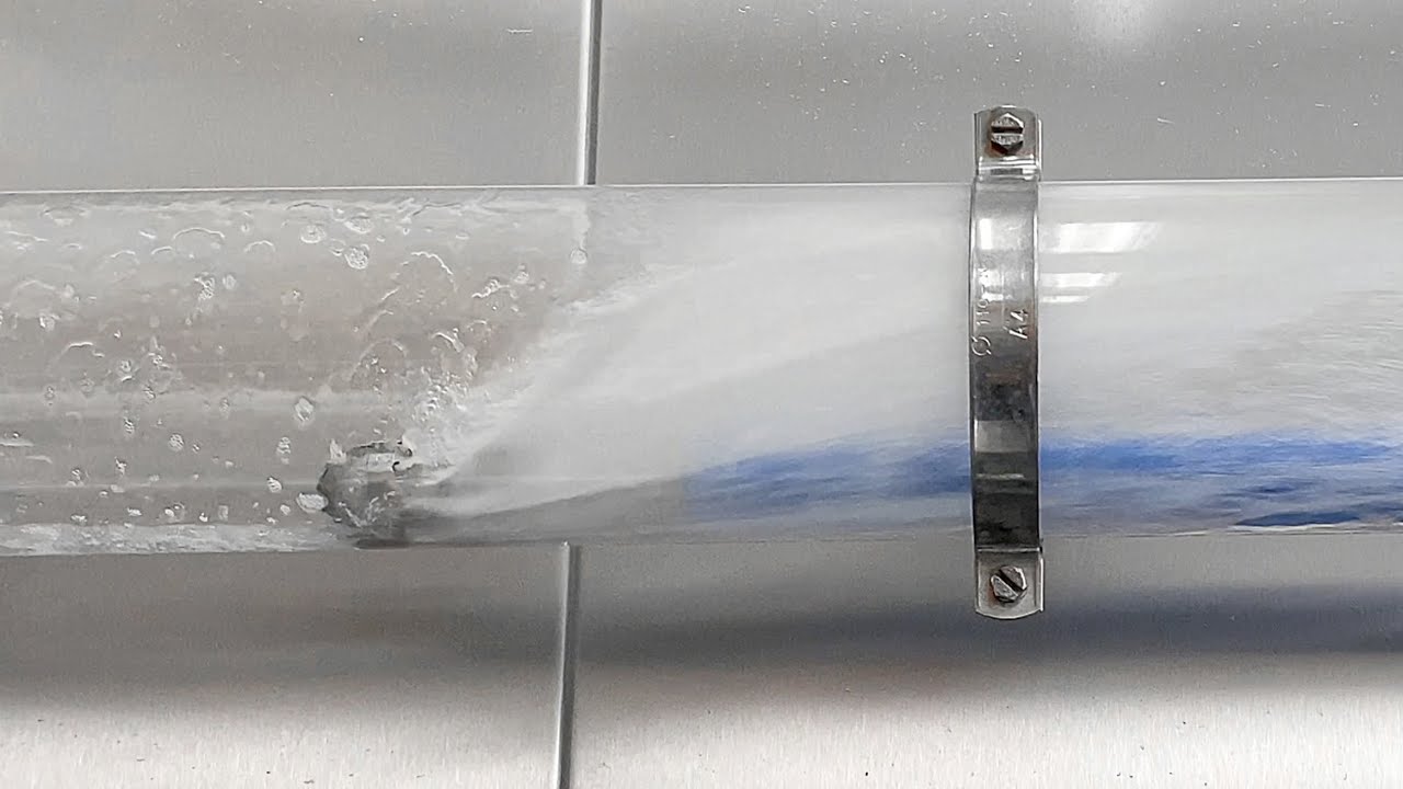 Drain and pipe cleaning with meteor nozzle