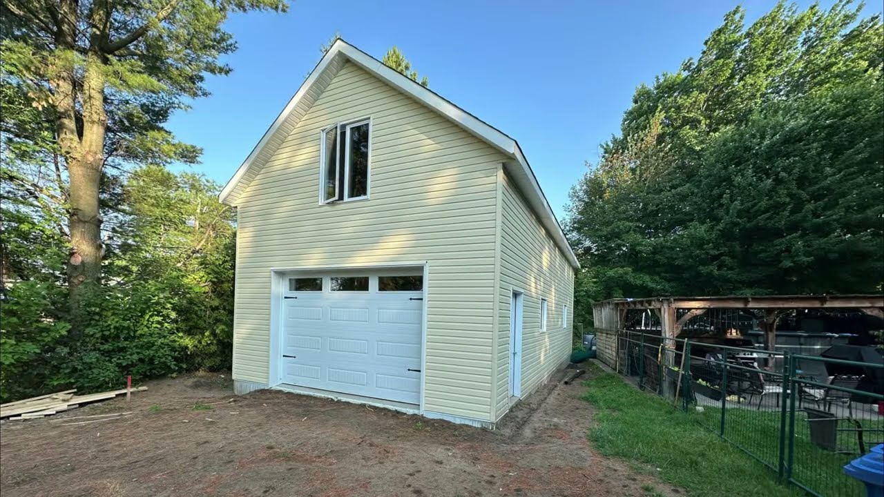 Garage 20' x 40' avec toit habitable | R&eacute;alisation Garafab
