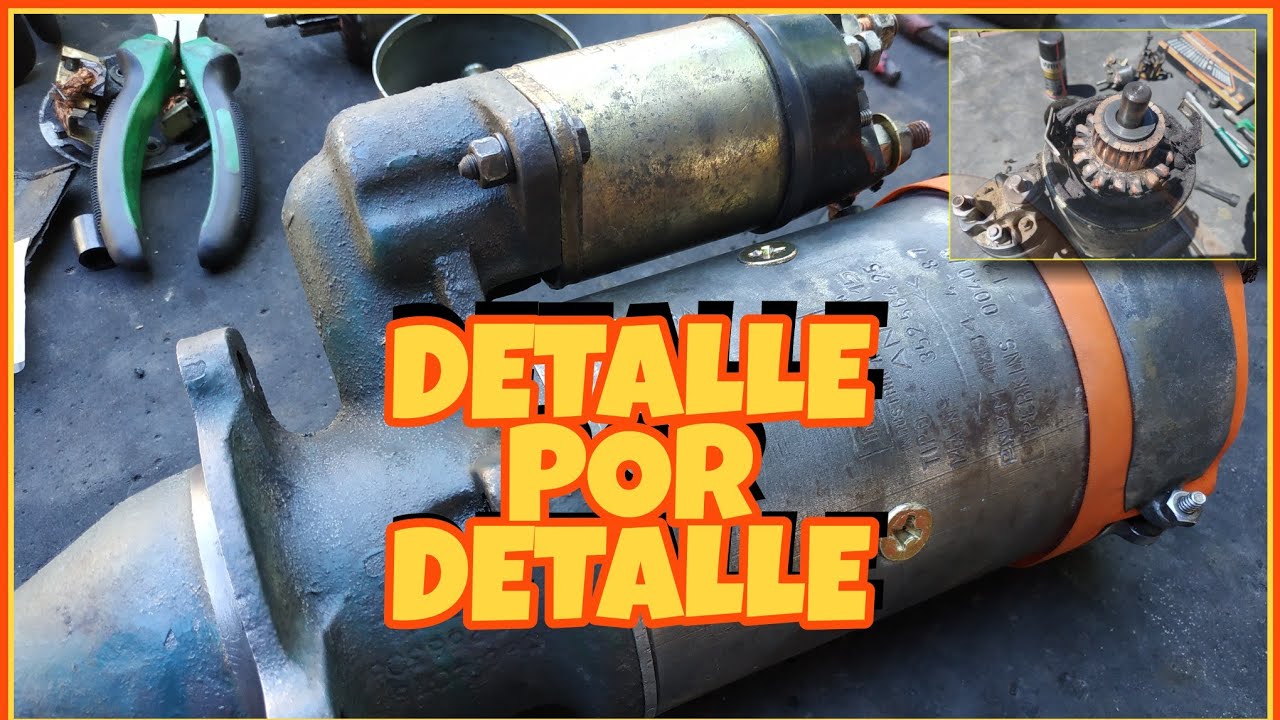como reparar motor de arranque autoelevador de Yale / sampi / perkins / toyota