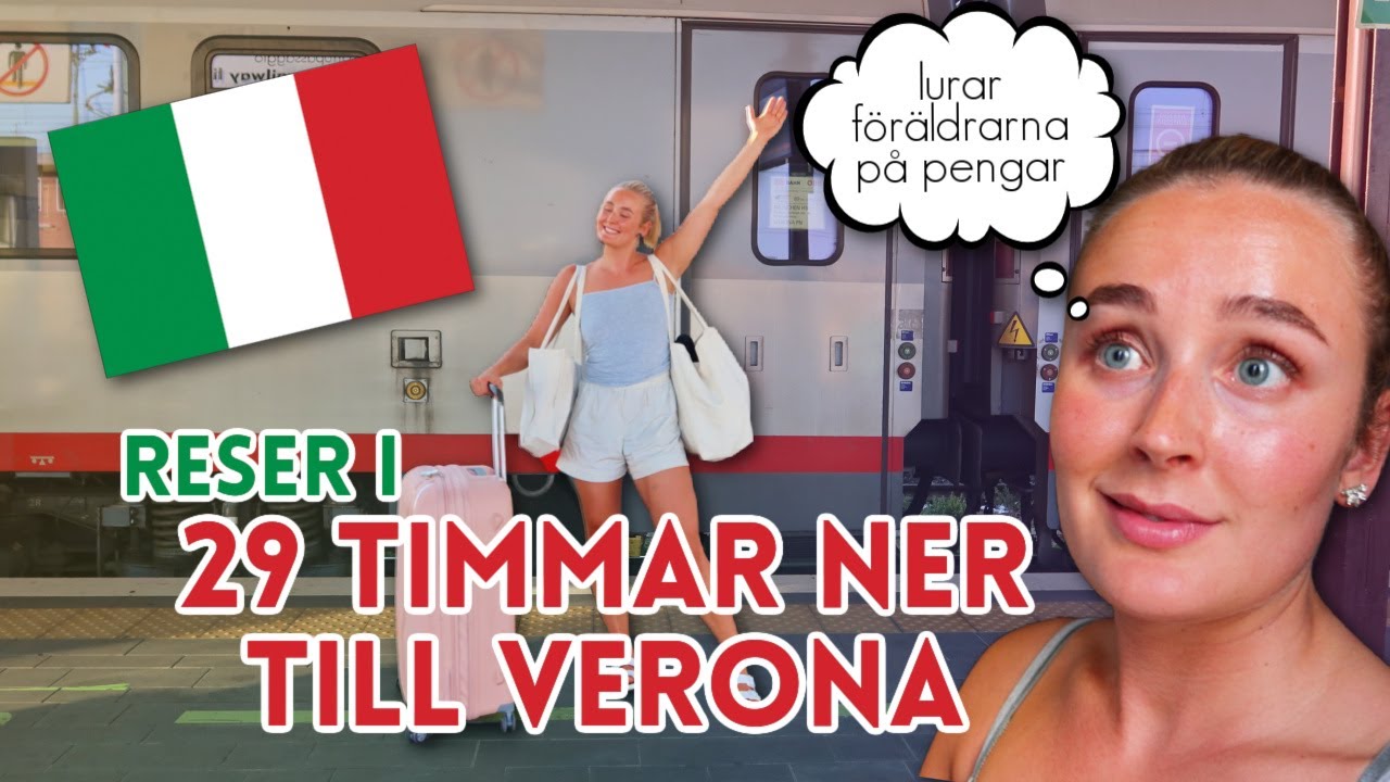 VI ÅKER TÅG TILL ITALIEN