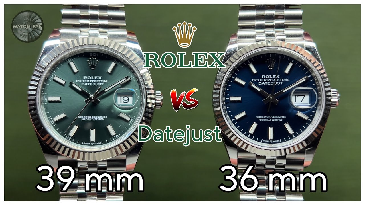 Quale Rolex Datejust scegliere, 36 mm o 39 mm?