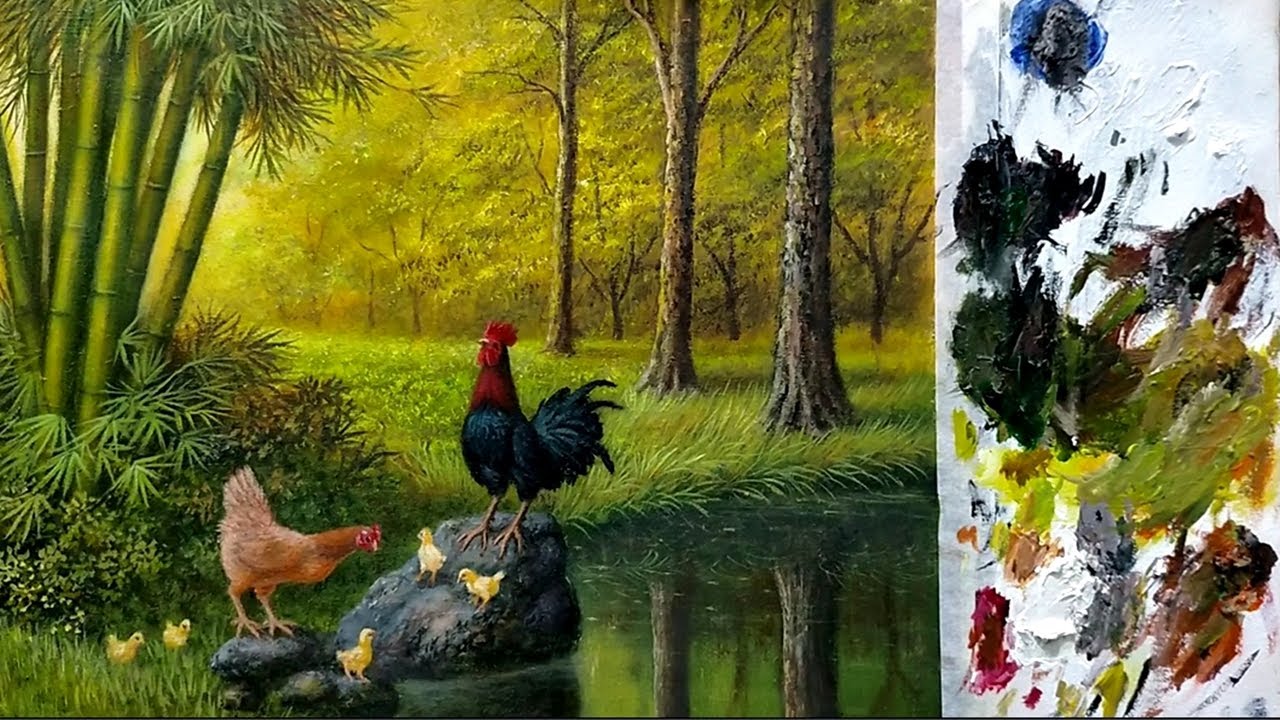 CARA MELUKIS - MENGGAMBAR AYAM UKURAN KECIL TERLIHAT UNIK / HOW TO DRAW CHICKEN BY DANDAN SA, TTR 28
