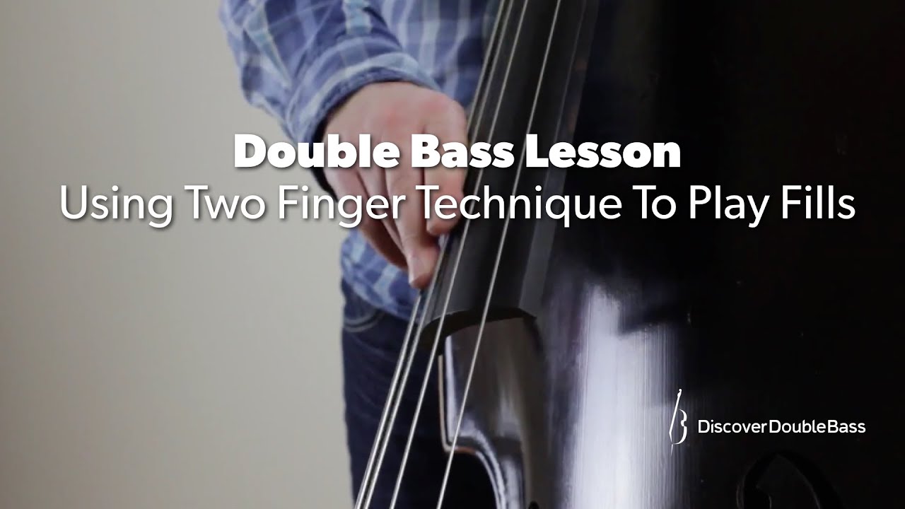 Right Hand Technique - Using Two Fingers to Play Fills. Double Bass Lesson