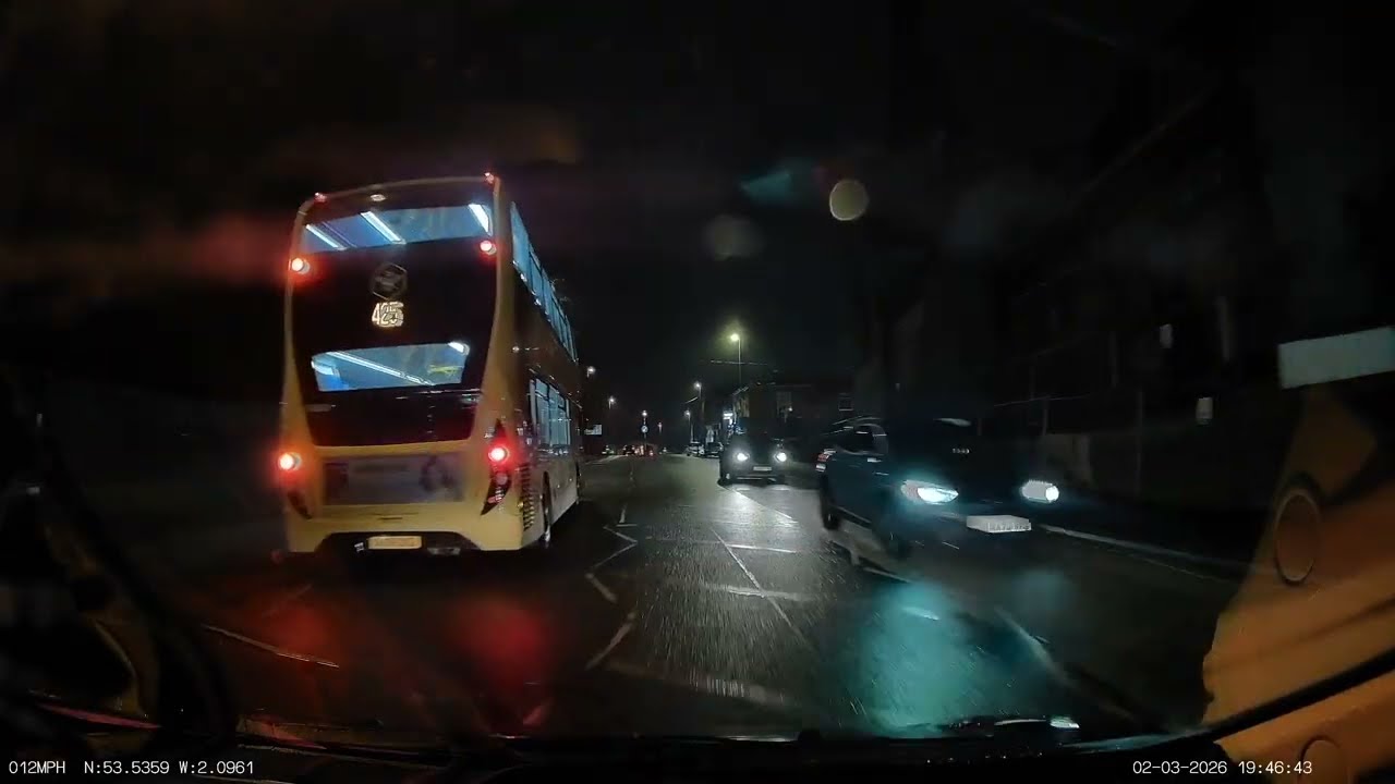 Waterloo St, Oldham. 2nd March 2026. 19:46. Illegal Parking.