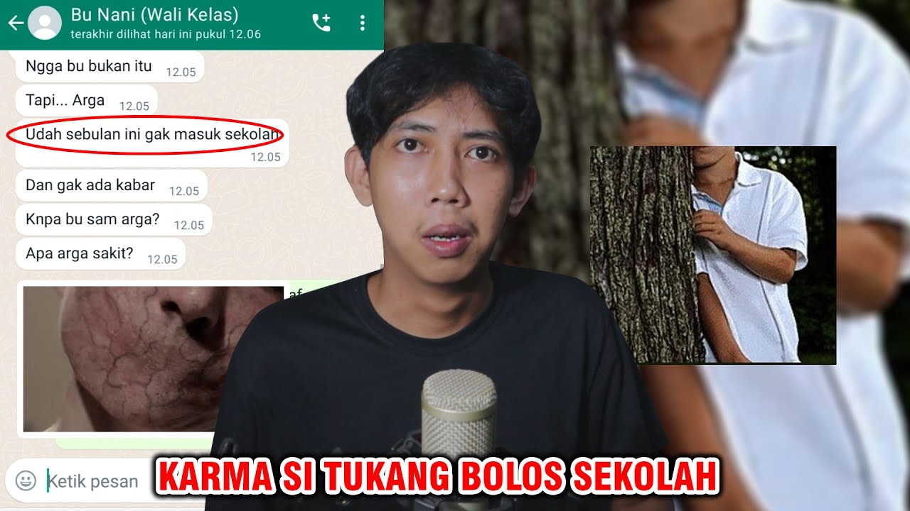 KARMA SI TUKANG BOLOS SEKOLAH 😱 | CHAT HISTORY HORROR INDONESIA