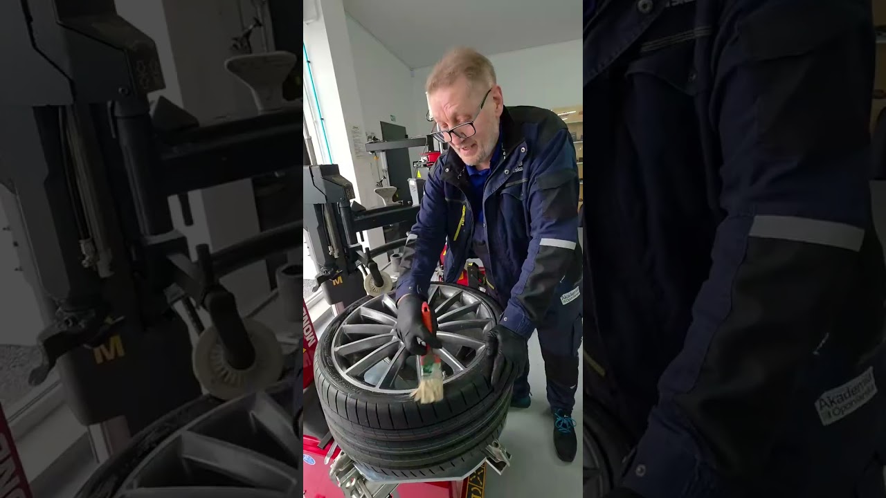Pasta motażowa przy demontażu opony niskoprofilowej Bridgestone Potenza Sport 275/30 R20