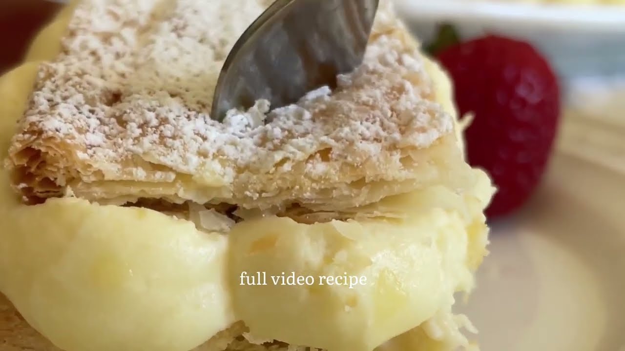 How to Make Millefoglie with Crema Pasticciera - Italian Vanilla Custard and Puff Pastry Cake