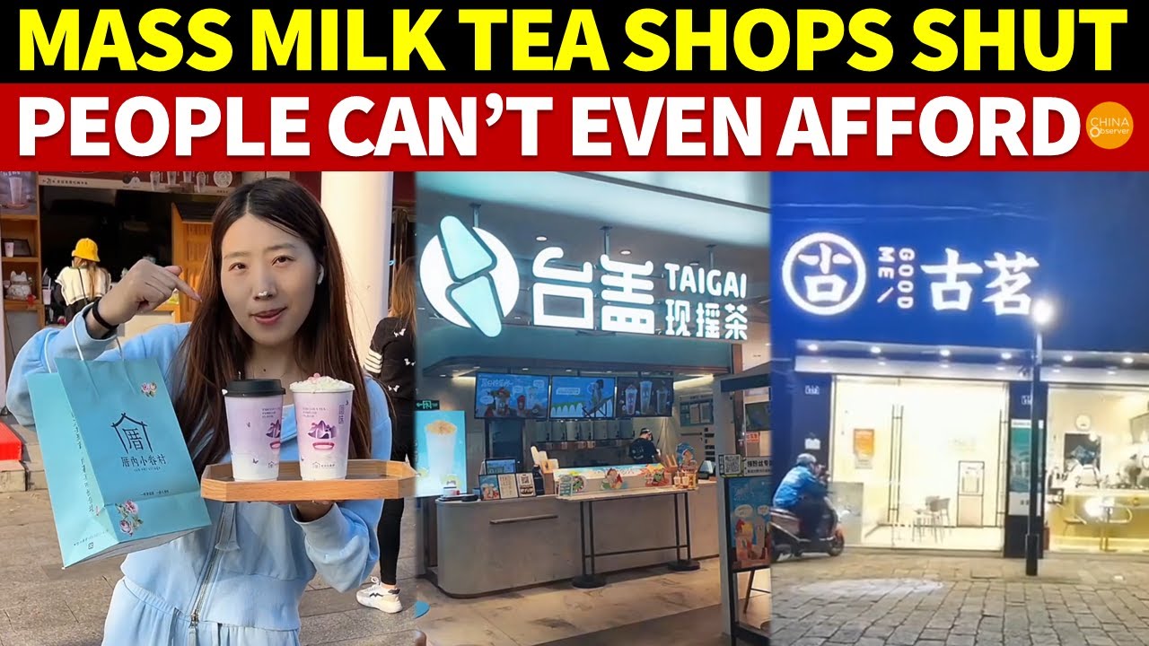 Mass Closures of Bubble Tea Shops in China, People Can’t Even Afford Milk Tea Anymore