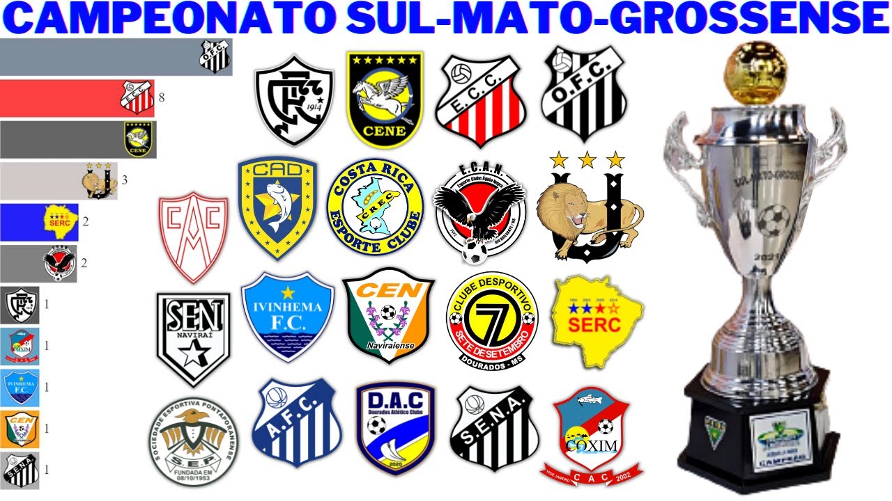 Campeões do Campeonato Sul-Mato-Grossense (1979 - 2021)