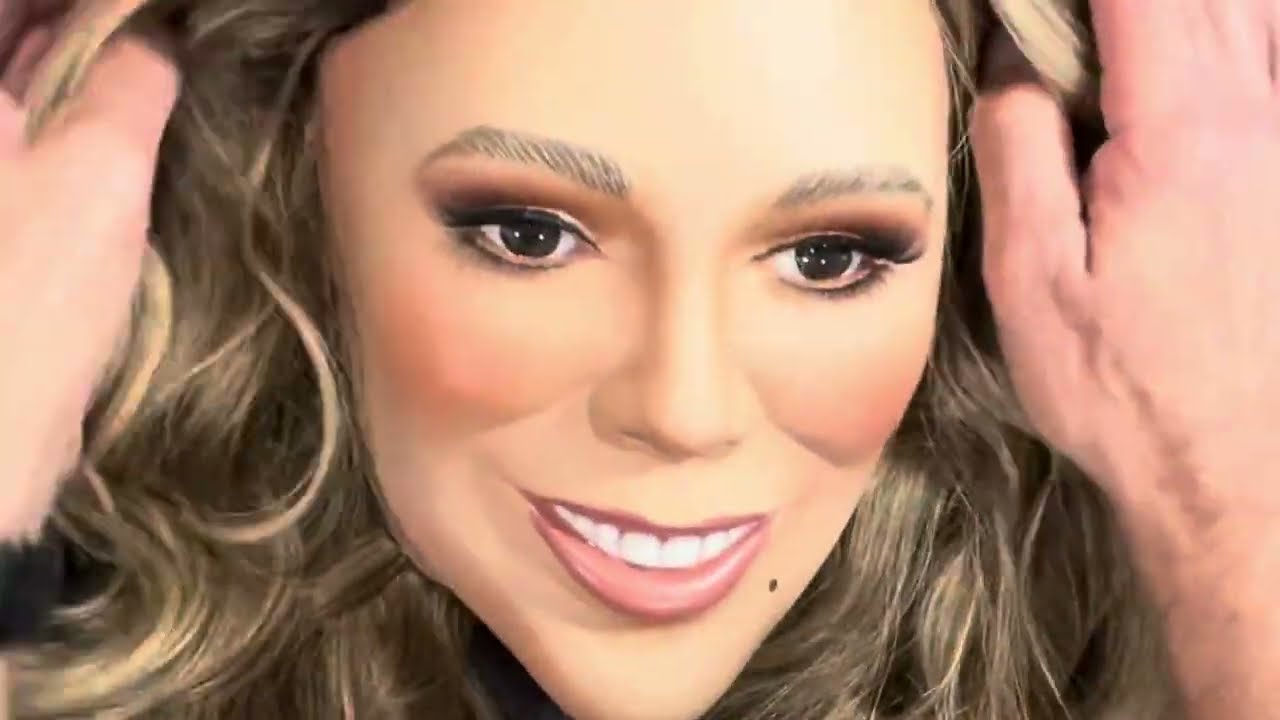 I made a Mariah Carey mask!!