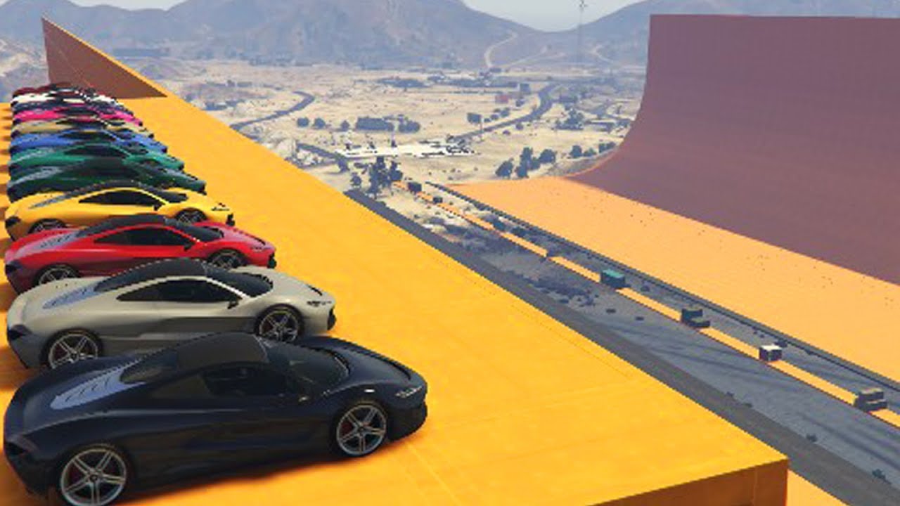 CORRE O TE ATROPELLO! ESQUIVO A 5 COCHES!!! - GTA V ONLINE