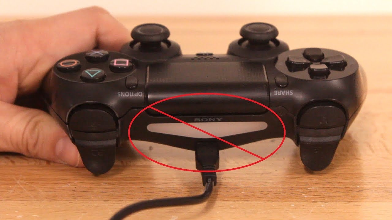 Контроллер PS4 не заряжается