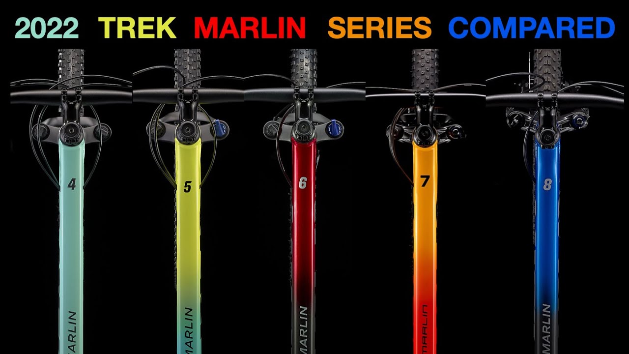 Сравнение модельного ряда Trek Marlin 2022 года! В чем разница между всеми 5 велосипедами?